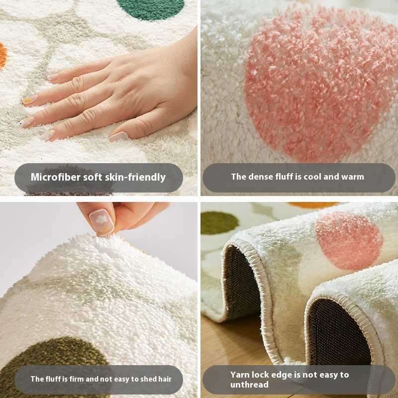 VIKAMA Cartoon Cat Carpet For Cooling And Keeping Warm Long Bedside Blanket For Bedros Corridor Floor Mat He Decoration H251129