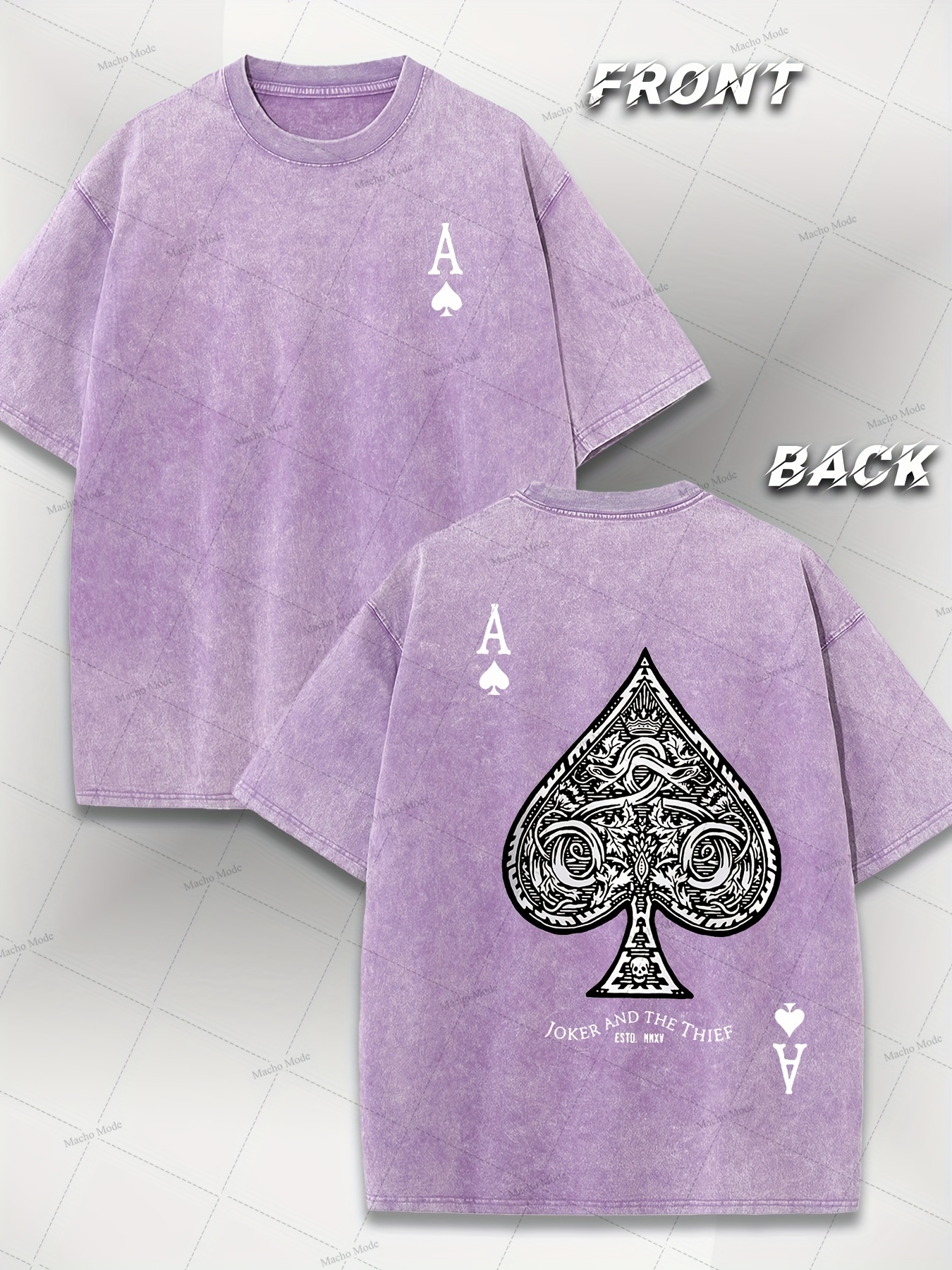 Soft Fabric Mens Polo Shirts with Unique Poker Theme Graphics - Lightweight Sportswear Ideal for Hot Weather