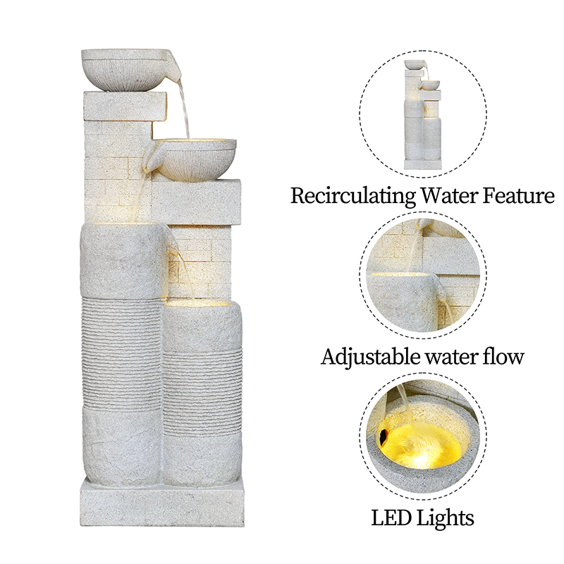 Elegant Indoor Fountain with Moving Water Feature Perfect Gift for Home Decorations