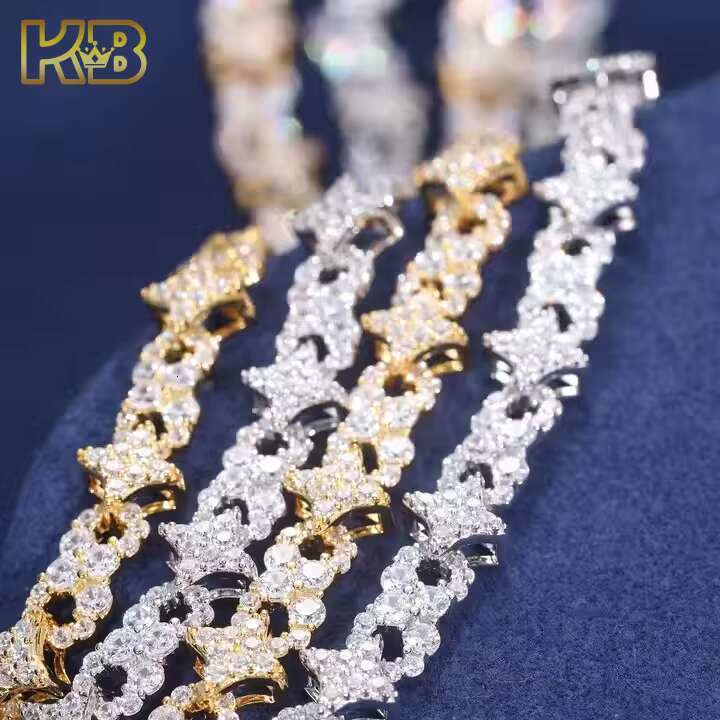 Moissanite-Inlaid Blinged-Out Hip Hop Star Bangle Trendy Jewelry Piece Perfect for Any Occasion