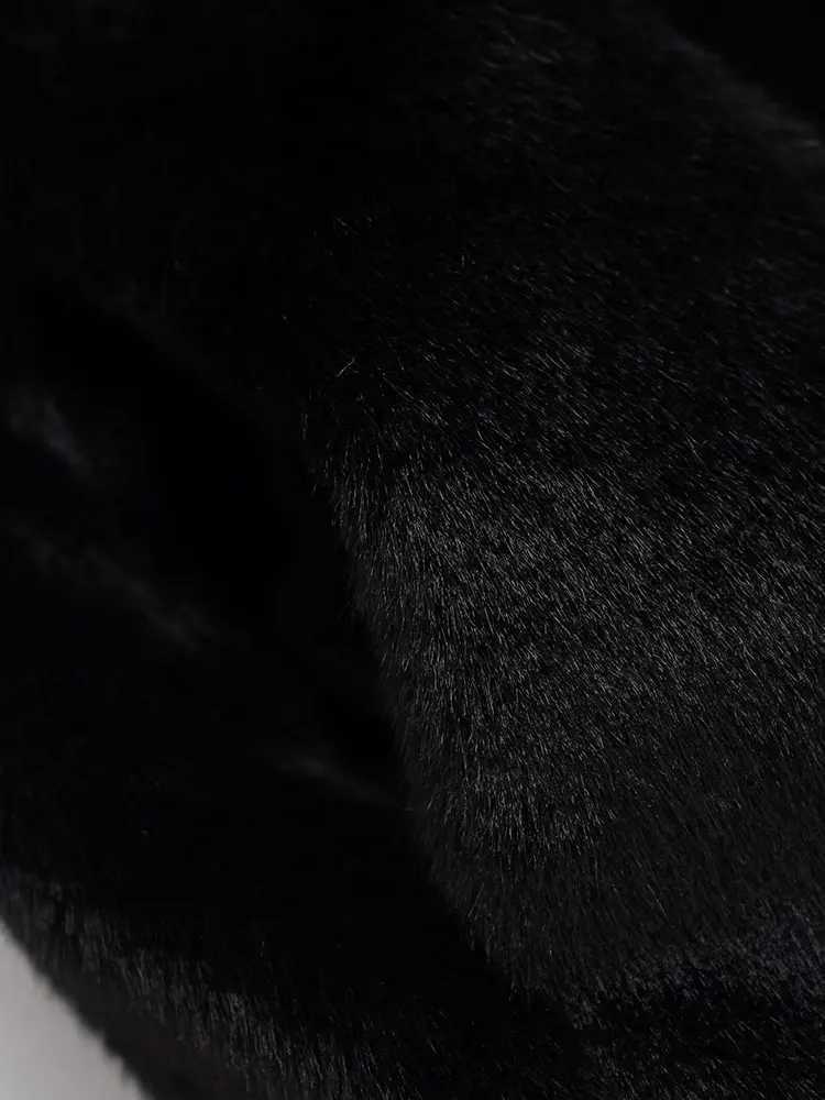 TFAFXY Women Faux Fur Sleeveless Coat 2025 Autumn Winter Hooded Loose Jacket Female Short Waistcoat Coat Y2KT251129