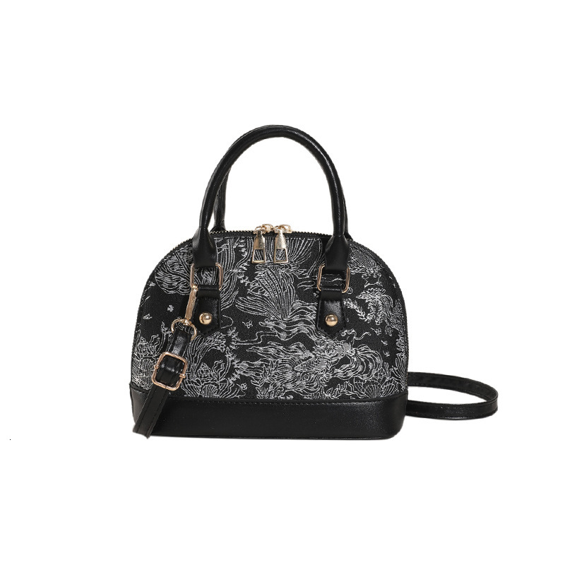 Women's Simple Summer Commuter Shell Bag 2025 Handheld Leisure New Single Shoulder Fashion Creative Pattern Crossbody Bag Korean Edition Designer