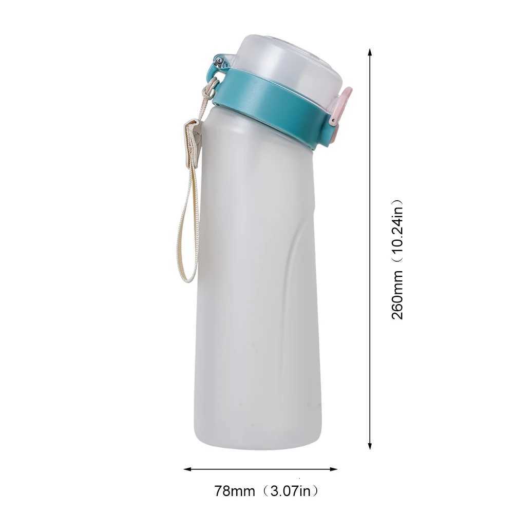 Flavored Water Bottle 650ml Sports Alr Drinking Bottle 7 Fruit Fragrance Pods Water Cup for Outdoor Camping Fitness FashionT251129