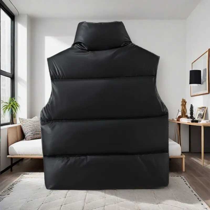 2025New Women Autumn Winter Down Cotton Vest short Fashion Stand-up Collar Cotton Vest With Everything On The Shoulder CoatT251129