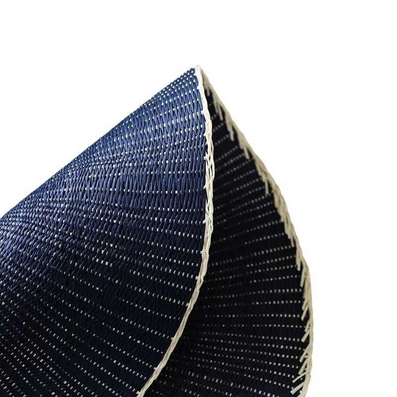 Luxury 2pcs European Style Light Luxury Paper Placemat Coffee Mat Versatile Hotel Decoration Handwoven Western Placemat Y251129