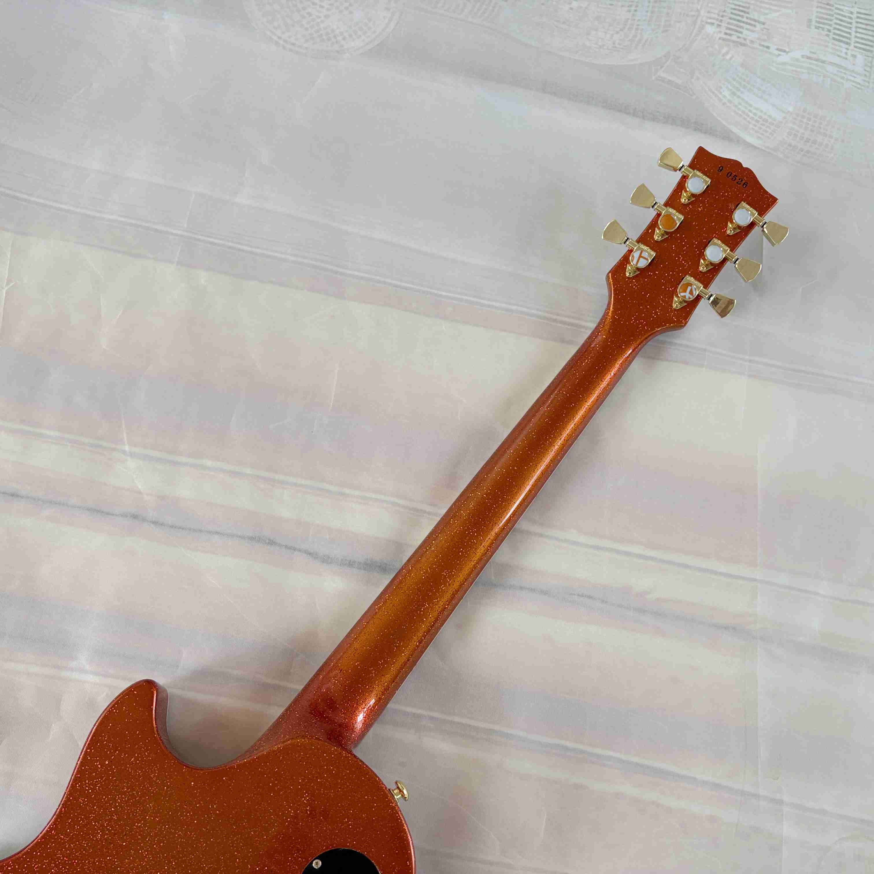 IN STOCK cool tiger-patterned electric guitar HH pickup Gold hardware 22 frets mahogany body rosewood fingerboard Real photos