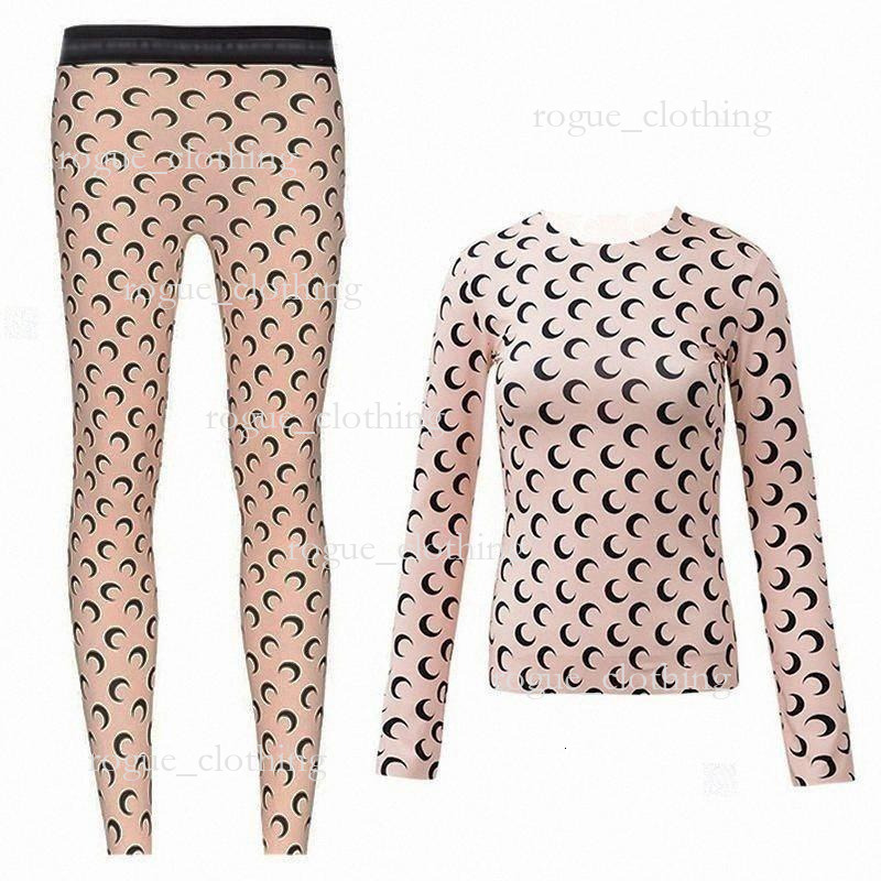 Marine Sierre Leggings Fashion Pants Womens Leggings Half Moons Shaped Pantyhose Casual Top T-Shirt Womens Designer Leggings Marine Sierre Pants f52