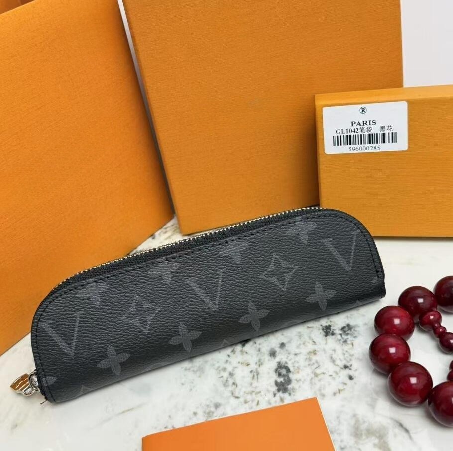 8 style fashion GI0907 ELIZABETH pencil Bags designer GI1303 TM CHARLOTTE pencil case luxury L letter logo Stationery storage case student supplies Office supplies