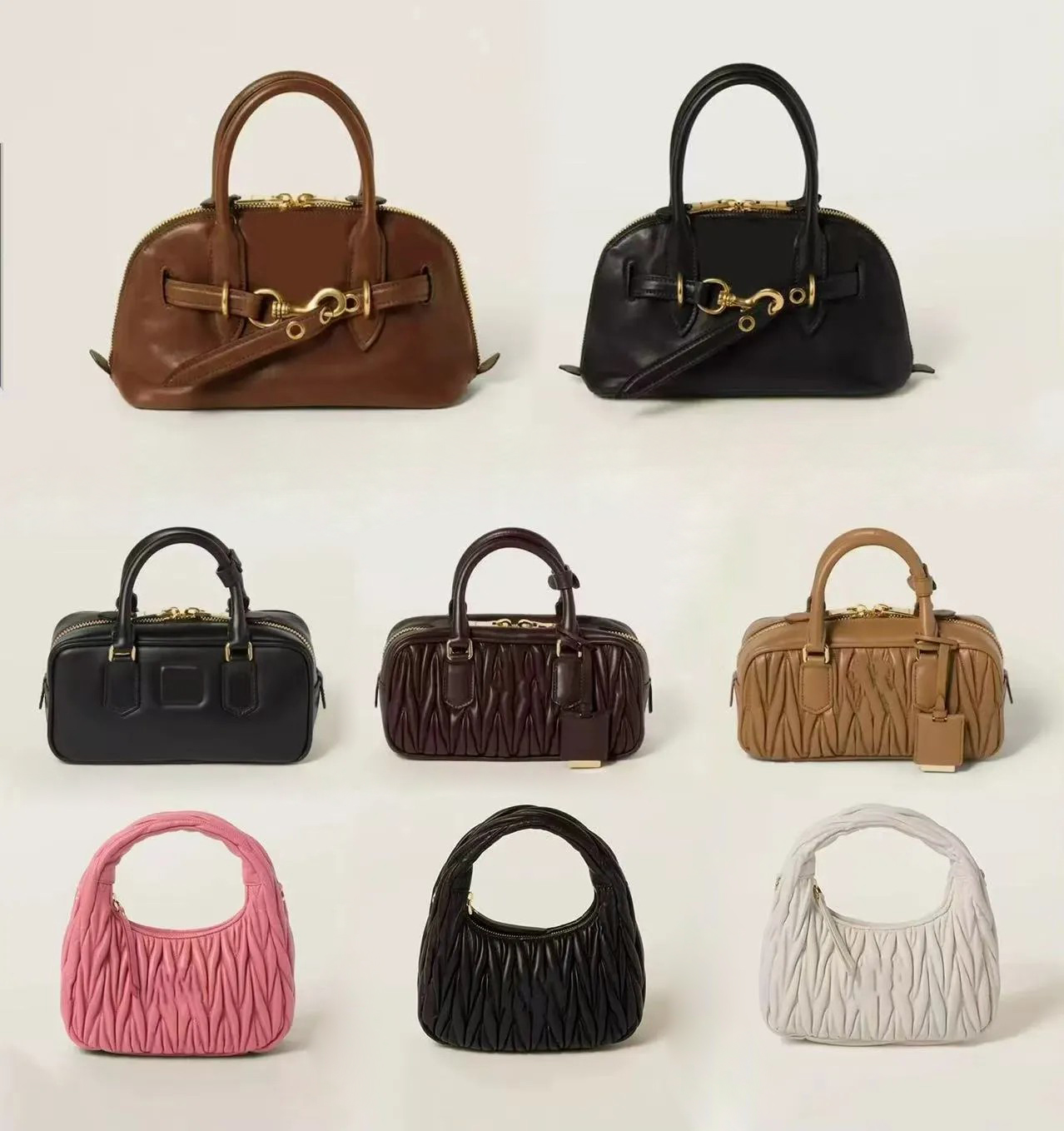 Designer Luxurys Bag Wander All Series Matelasse Bag Hobo Dumpling Handbag Shoulder Bags Clutch Label Leather Purse Womens Travel Crossbody Underarm miiumiiu bag