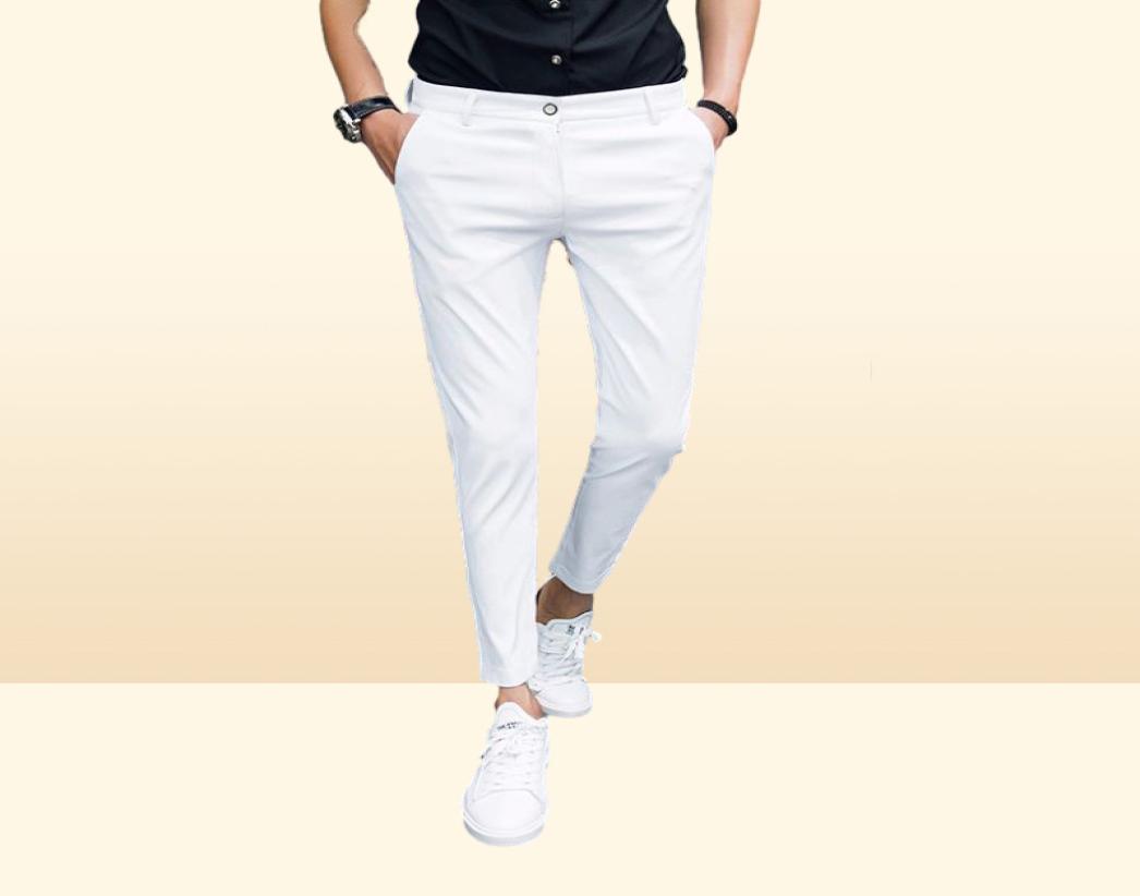 New Arrival Spring And Summer New Men039s SuitPants Slim Solid Color Simple Fashion Social Business Pants Casual Office Me6466656