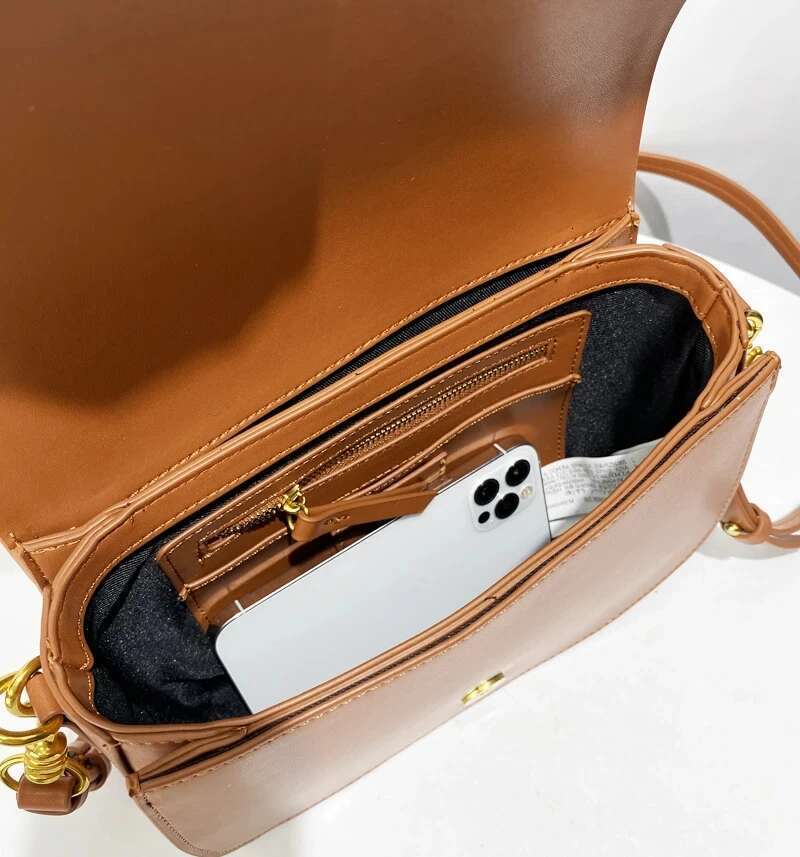 Fashion Saddle Crossbody Bags For Women Casual Wide Strap Underarm Shoulder Bag Female PU Leather Handbags Bolsos Mujer