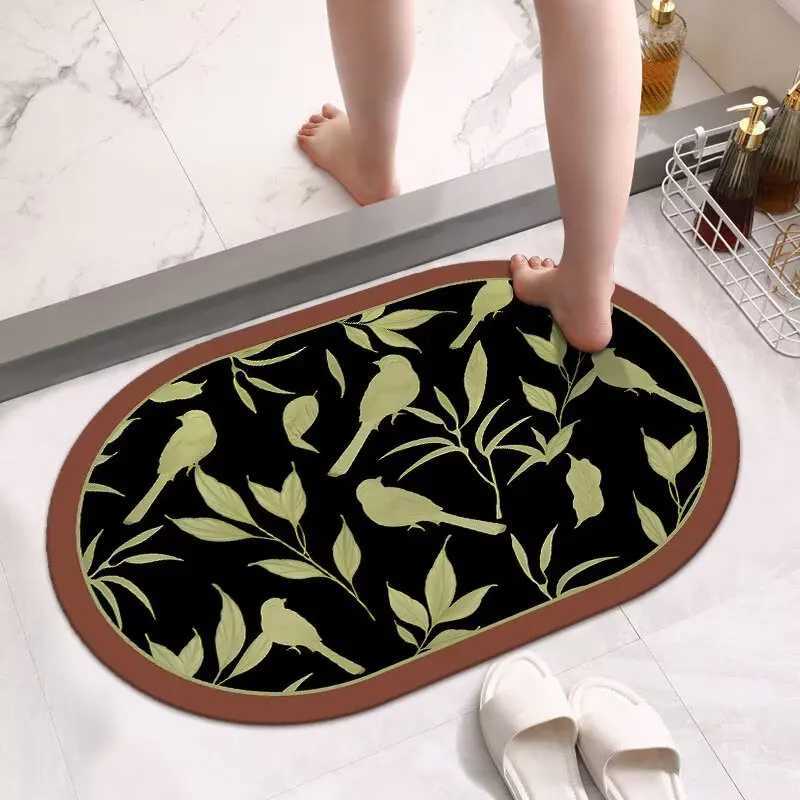 Bathro absorbent floor mat diat d toilet door non-slip foot mat toilet door mat bathro small carpet H251129