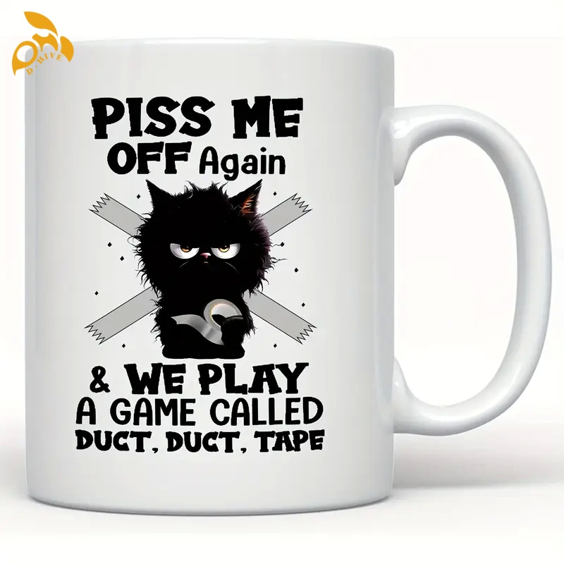 Free Shipping Mugs Designer office Letters Mug Flat Bottom Portable Coffee Mug Tea Milk Water Cups white cute cat