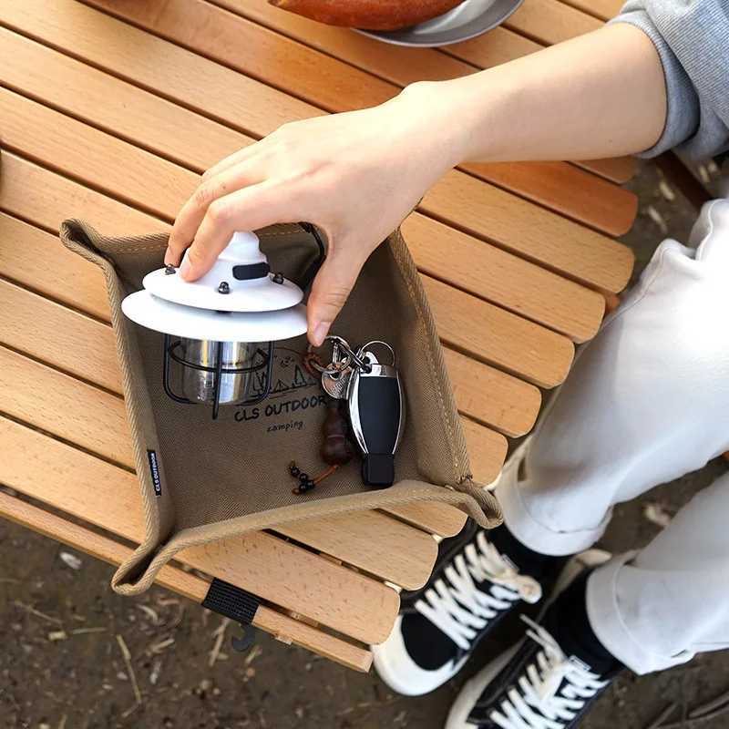 CLS 1pc Portable Camping Organizer Tray - Compact Home and Travel Storage Box for Clutter-Free Camping Y251129