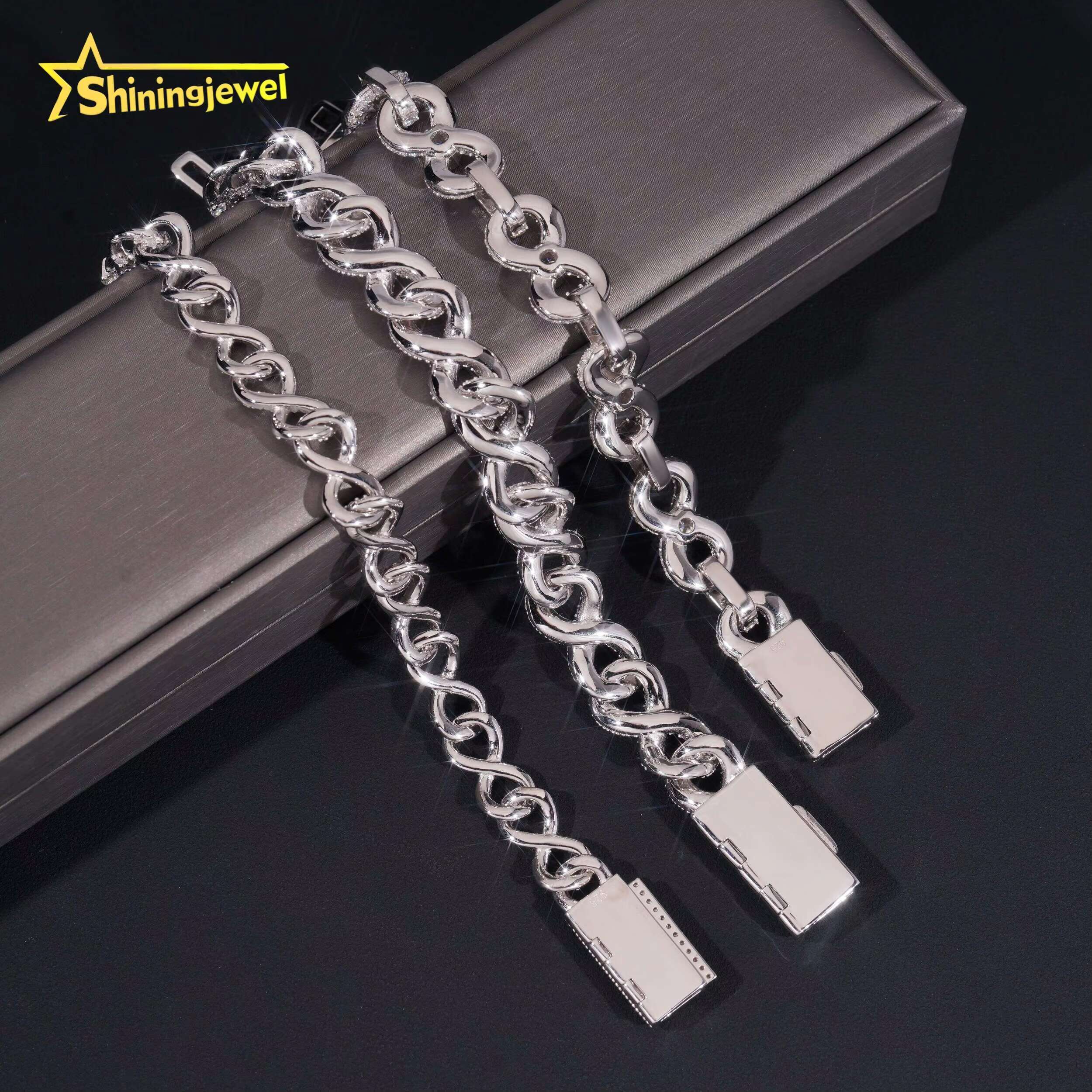 Sleek Cuban Link Bracelet for Professionals Understated 10mm 13mm Moissanite 925 Silver Office to Evening Wear