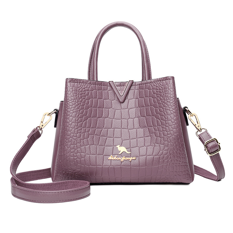 Stylish Oversized Leather Shoulder Bag Women's Fashion - Water-resistant Multi-pocket Tote / Large Capacity Handbag Free Worldwide Delivery