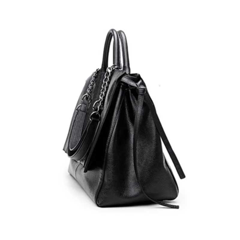 Women handbag luxury Simple crocodile leather handbags Chain Womens shoulder bag black big Totes K251128