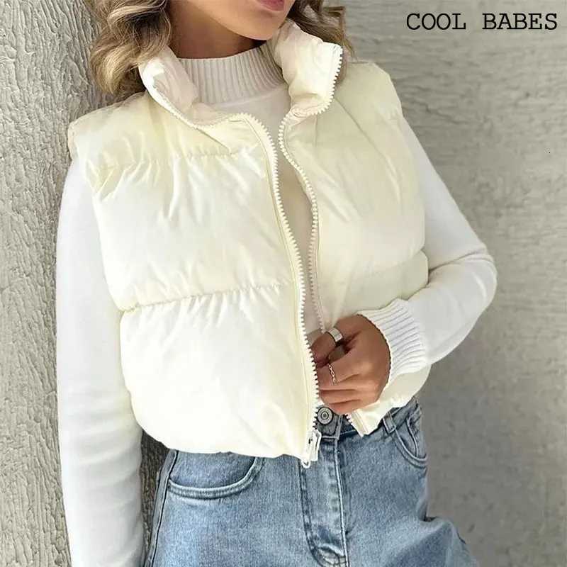 Autumn Winter Fashion Jacket Women New Solid Sexy Sleeveless Versatile Jacket Casual Streetwear Turtleneck Outdoor Travel JacketT251129