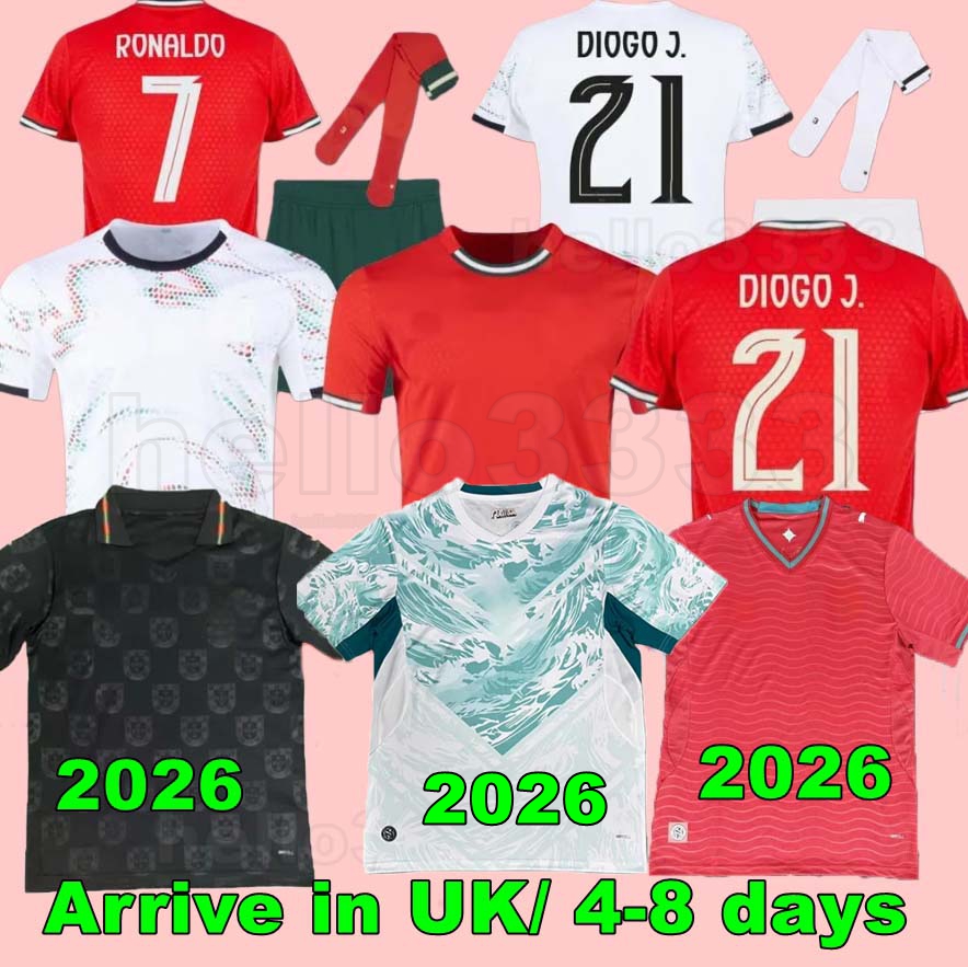 2026 Ronaldo JOAO FELIX Portugal soccer jerseys 25 26 RUBEN NEVES Portuguese football shirt BERNARDO BRUNO FERNANDES camisa de futebol men women kits kids equipment