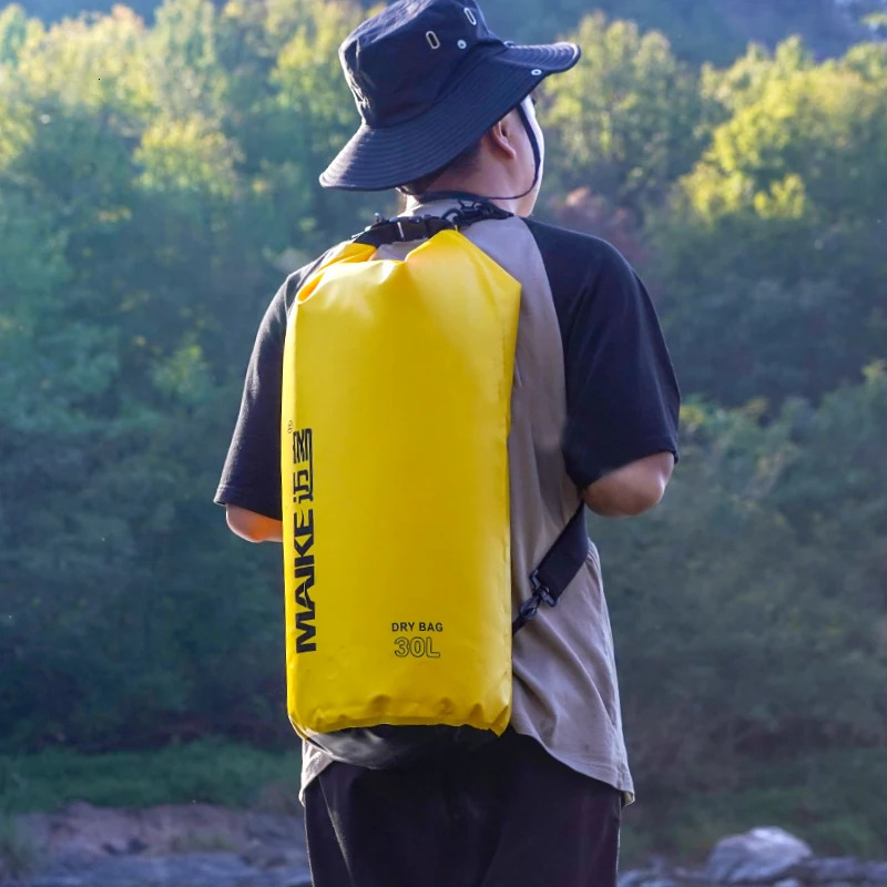 Maike Dry Bag Waterproof for Women Men 5L10L15L Swimming Rafting Kayaking River Trekking Backpack 251129