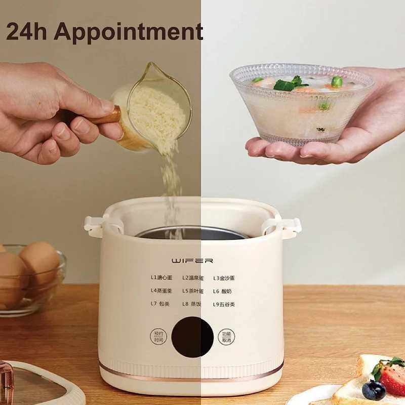 300W Egg Cooker Low Power Dormitory Multifunction Breakfast Machine Soft Egg Hot Spring Egg Appointment Steam Pot Auto Power Off C251129