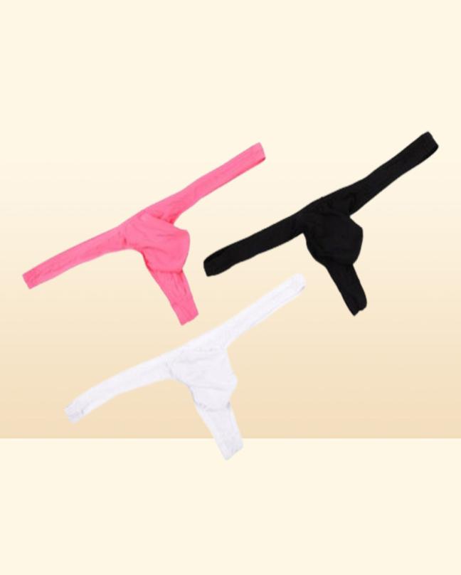 Underpants Mens Thongs And G Strings Sexy Men Seamless Underwear Jockstrap Gay Cueca Ultrathin Ice Silk Male Panties Man Briefs6909440