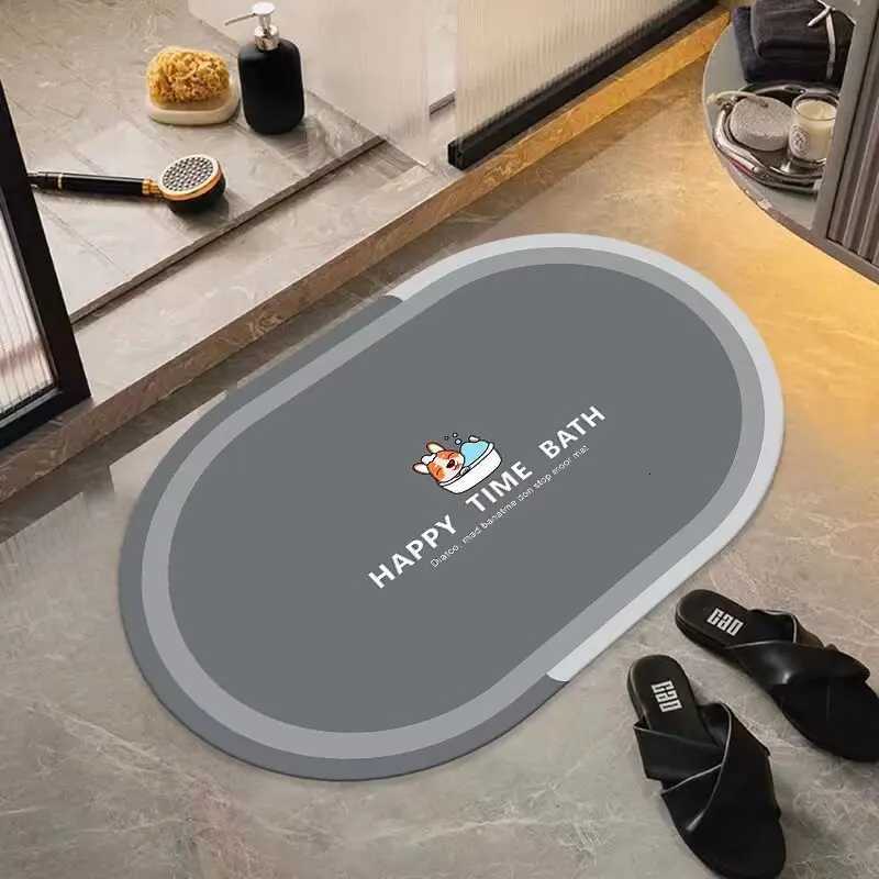 Bathro floor mat absorbent toilet household non-slip foot mat toilet special diat d drain mat H251129