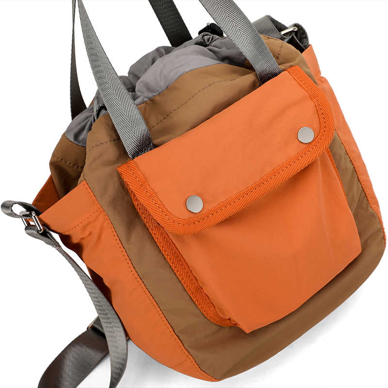 Sewafox Unisex Casual Crossbody Bag Lightweight Bucket Bag for Commuting Stylish and Versatile Shoulder Bag Nylon Tote Bag