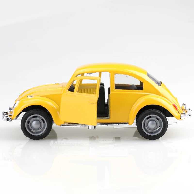 Bagged 138 Classic Cute Beetle Alloy Pull-back Car Retro Style 138 Scale Childrens Toy J251129