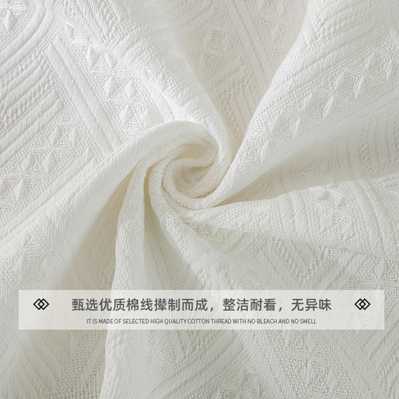 A855 tablecloth knitted fabric tablecloth lace coffee table cover cloth high-grade light luxury desk tablecloth rectangular