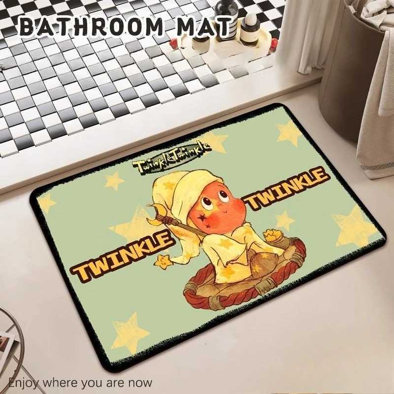 Cartoon diat d toilet absorbent floor mat toilet non-slip upholstered bathro door floor mat H251129