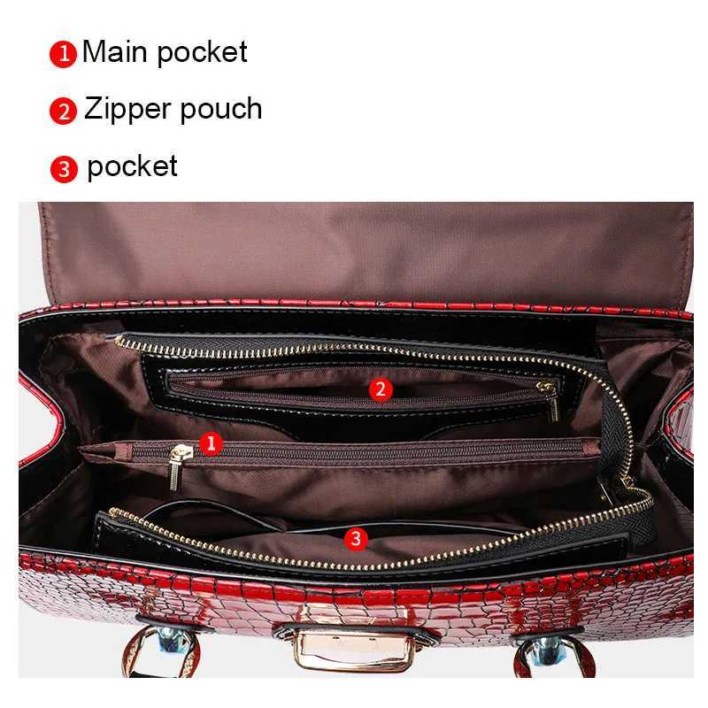 Aidrani Fashion Light Luxury Cowhide Womens Handbag with Large Capacity Red Casual Versatile One Shoulder Crossbody Stick Bag K251128