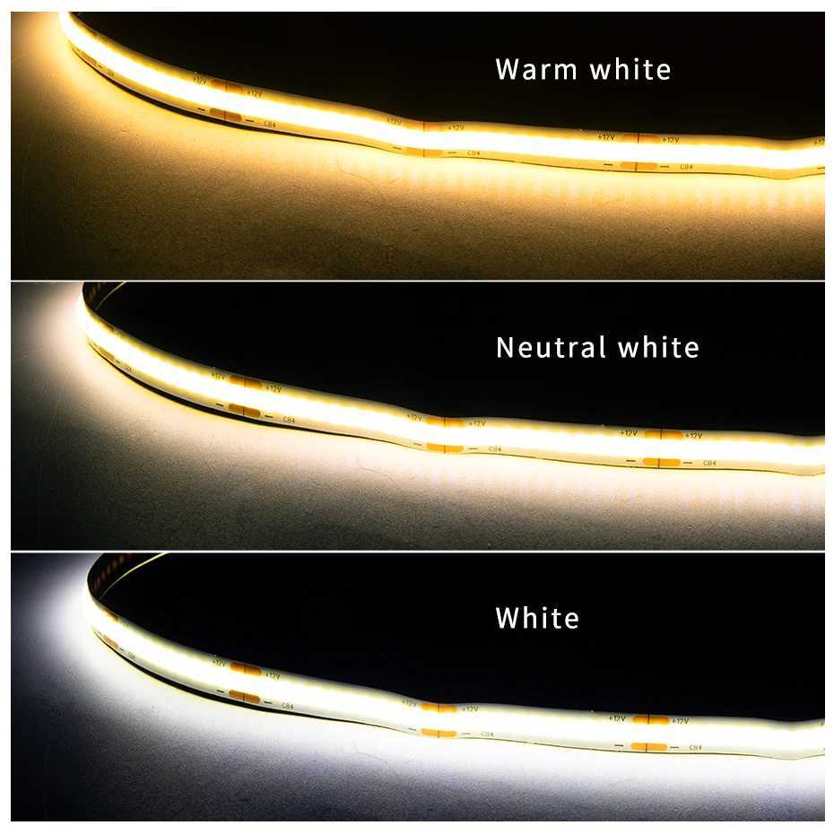 1m-5m COB Led Strip Cabinet Light DC 24V Penetrable Wood Touch Dimmer Switch Wardrobe Cupboard Showcase Pantry DIY Lights Strip M251129
