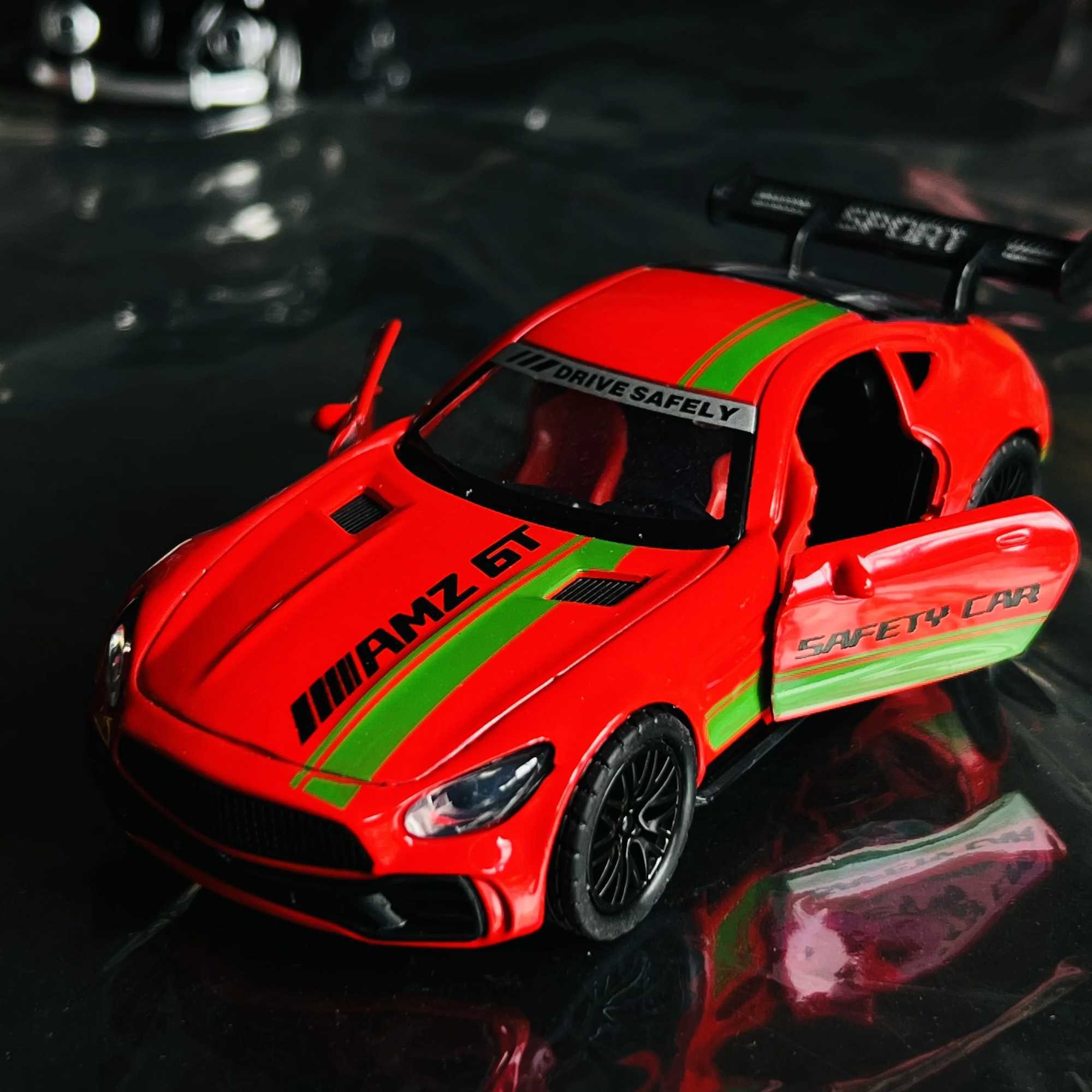 Simulation alloy model door opening sports car childrens toy car model gift cake decoration J251129