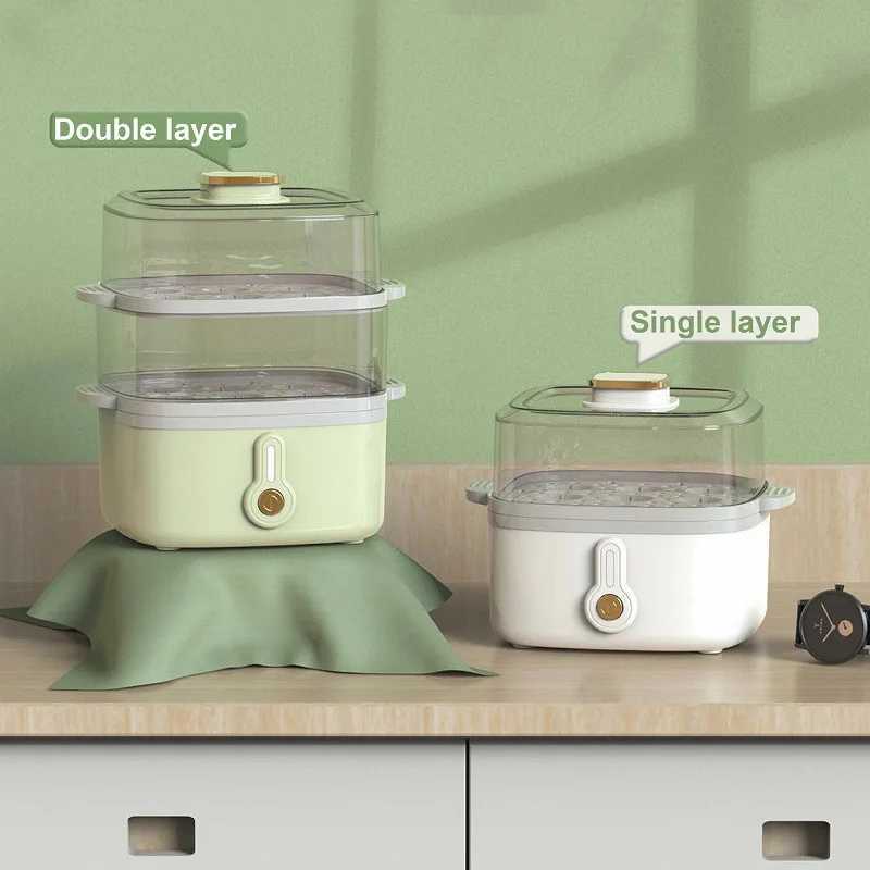 300W Egg Cooker Multi-layer Electric Steamer Multifunctional Breakfast Machine Auto Power Off Steaming Vegetable Steamer 220V C251129
