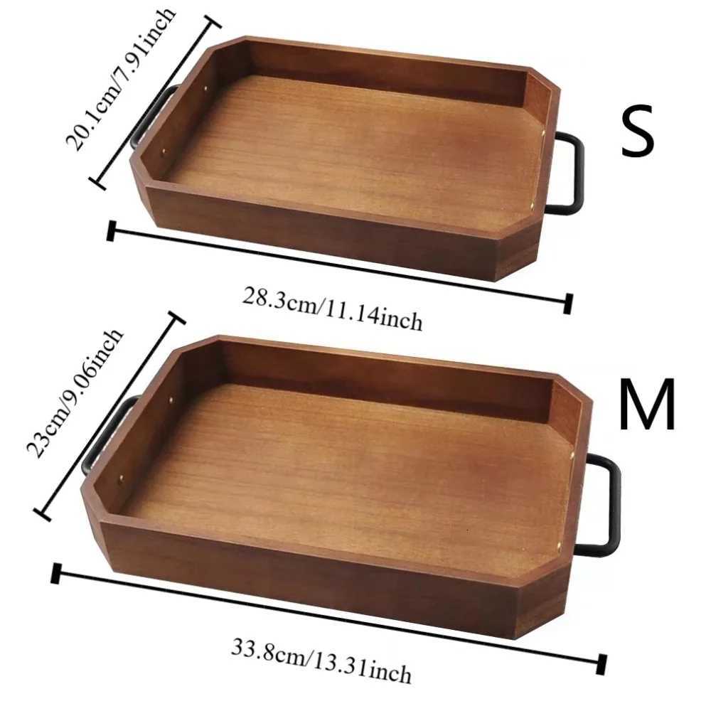 Food Trays Vintage Wooden Pallet Large Capacity Elegant Bread Tray Exquisite Eating Basket Kitchen Y251129