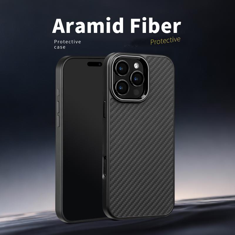 New Metal Frame Kevlar Phone Case for iPhone16/15/14/13/12 Pro max 15 Apple 14 13 1Pro