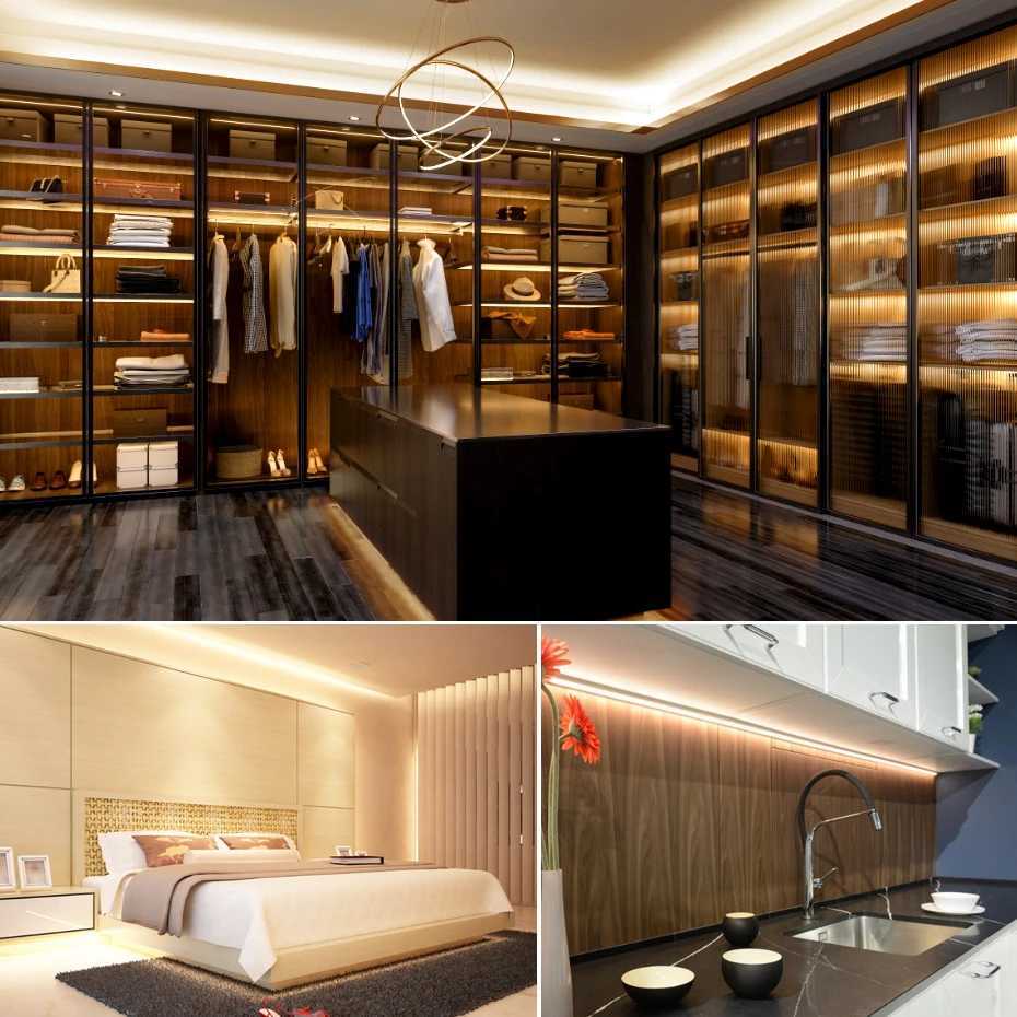 DC24V CCT COB LED Strip Light 560LEDs/m High Density Flexible Tape 2700K-6000K Tunable Dimmable RA90 for Room Decor 1M-10M M251129