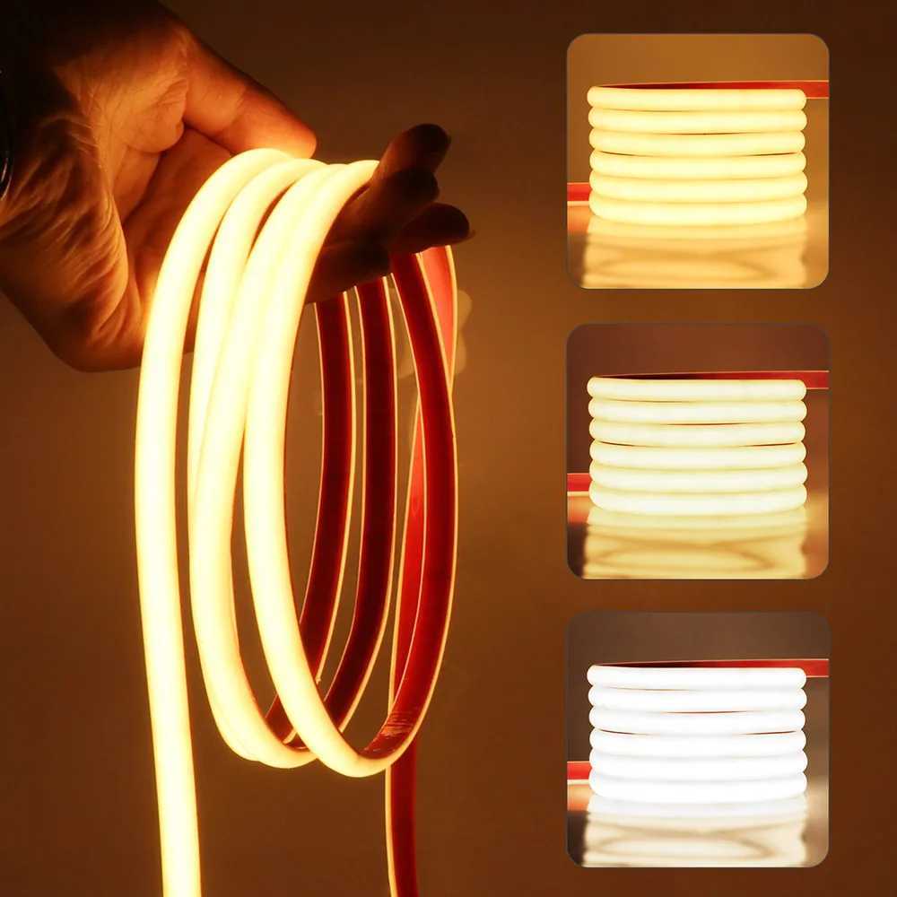 IP68 Waterproof COB LED Strip Light 12V 24V 5m 10m 15m 20m 05m Flexible Tape 320LED/m High Density Bright Liner Lighting RA90 M251129