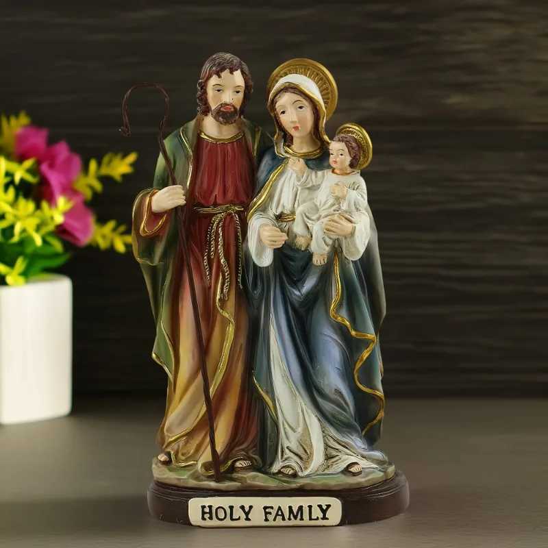 Nativity of The Virgin Mary He Accessories Church Tabletop Resin Scpture Decoration Living Ro Decorative Figurines H251129
