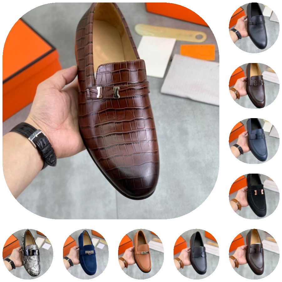 6Model Luxurious casual loafers Men Leather Shoes Fashion Wedding Party Shoes Luxury Men Designer Business Flats Shoes Large Size 2023 New tassel