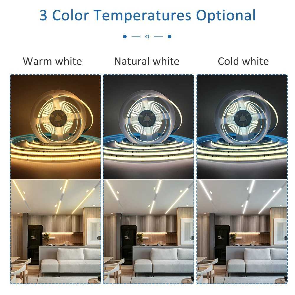 5M 10M 15M WS2811 COB Running Water Strip Light for 24V 400W PIR Motion Sensor LED Stair Controller Staircase Lighting Decor M251129