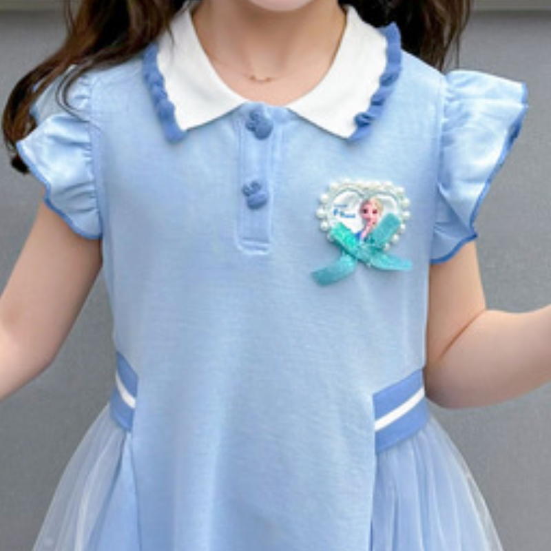 DISNEY Frozen Elsa princess baby designer clothes kids designer clothes girl Girls' dress princess clothes Comfortable and soft.
