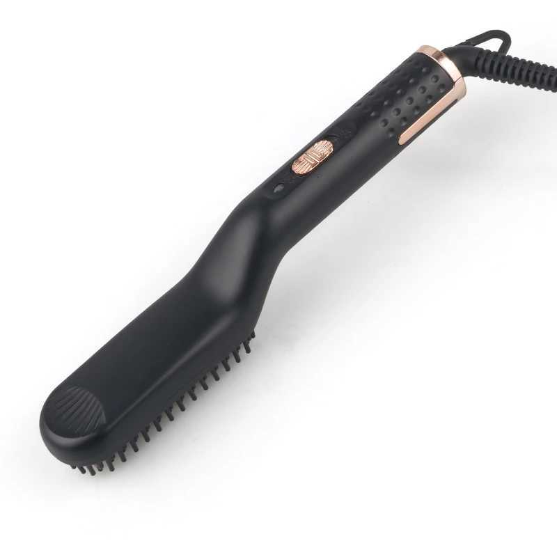 Professional Hair Straightener Comb Portable 2-In-1 Electric Hair Comb Straightener Fast Heating Mini Beard Comb Styling ToolsT251129
