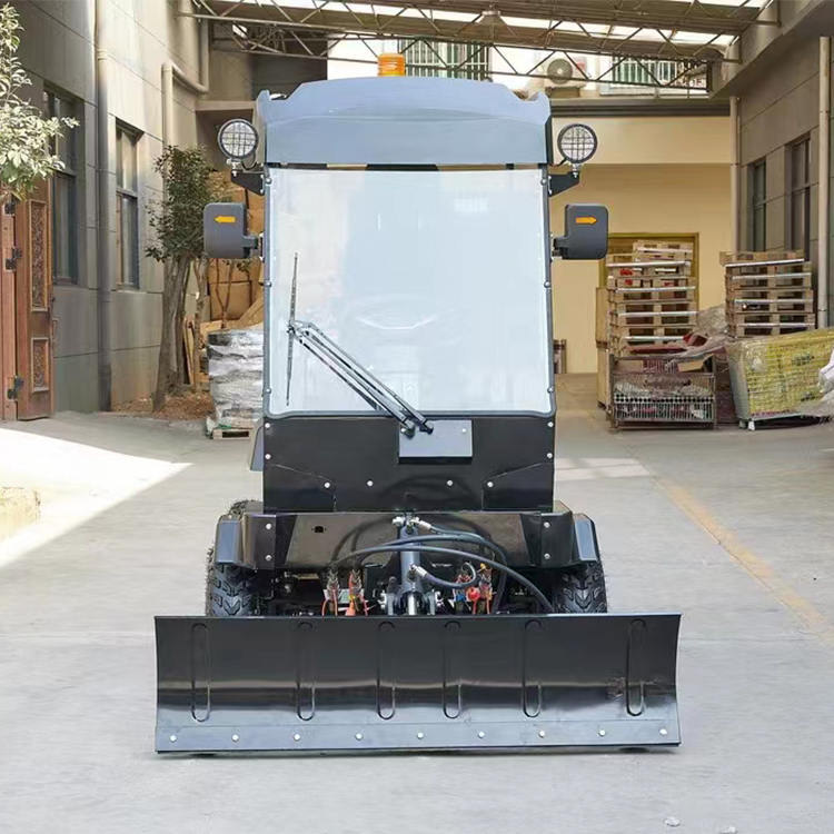 Rotating Brush Snow Vehicle For Multi-Purpose Winter Maintenance Tasks