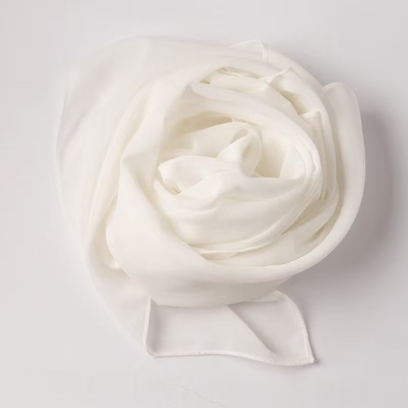 T1040 solid color pearl chiffon square scarf Middle East headscarf Hui scarf Malay headscarf
