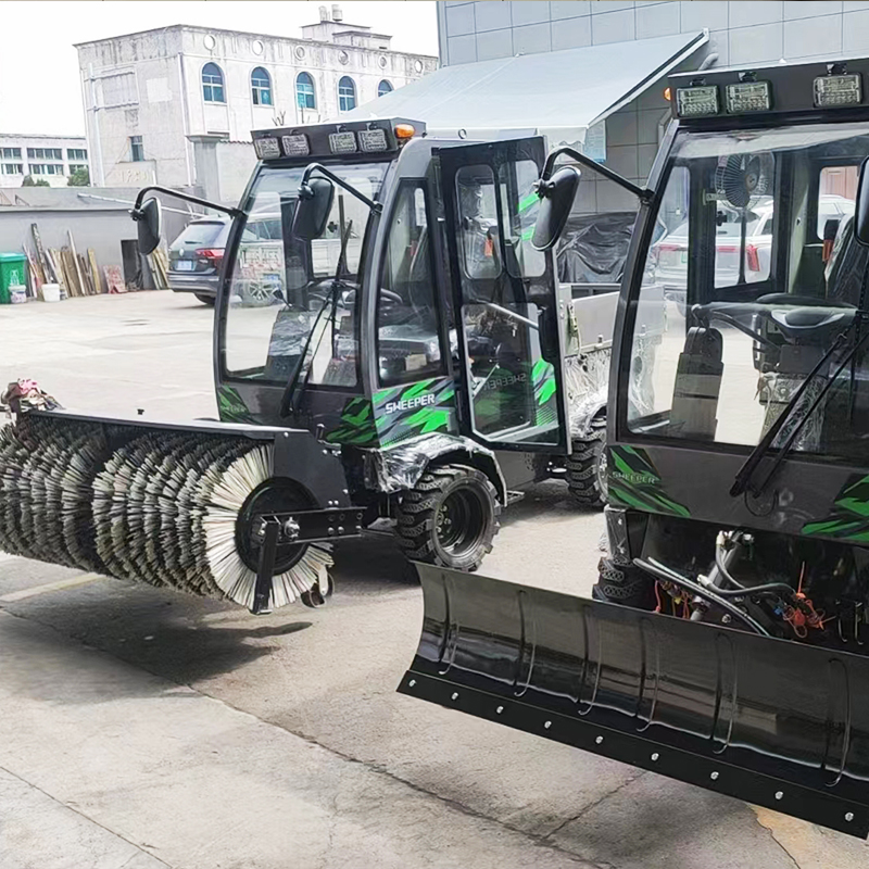 Fully Enclosed Cab Crawler Snow Blower With Heating And Air Conditioning