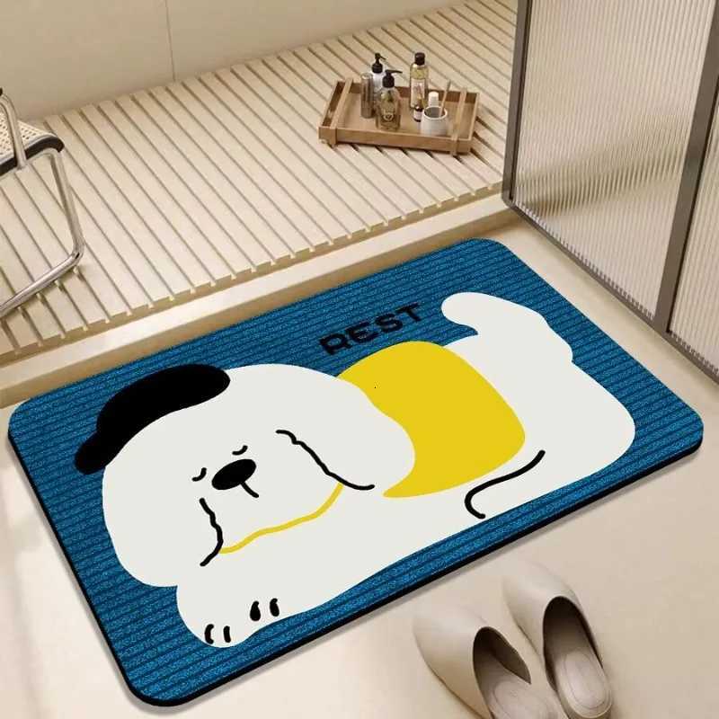 Diat d floor mat second dry non-slip bathro door floor mat household toilet quick-drying bathro suction mat H251129
