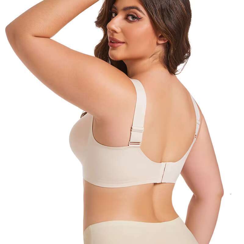 DHessentials Lady Eveyday Brassiere Adjustable Straps Elasticity Nylon Bras Wireless Push up Plus Size Seamless Bra for Women
