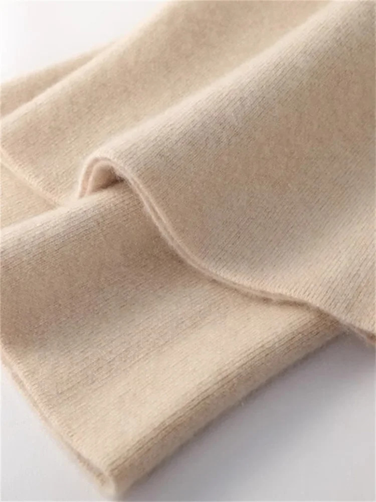 Cashmere Sweatpant Autumn Winter 2025 Fashion High Waist Wool Wide Leg Pants Casual Straight Loose 251121